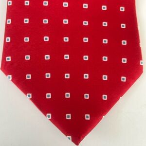 Brooks Brothers Stain Resistant Red, White & Blue 100% Silk Tie